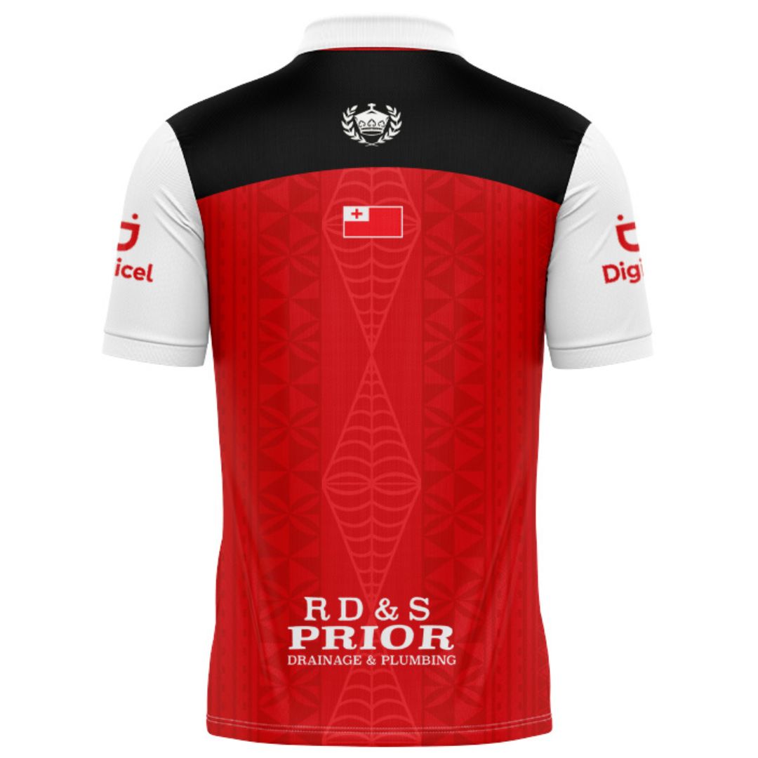 Mate Ma'a Tonga Red Training Polo Shirt