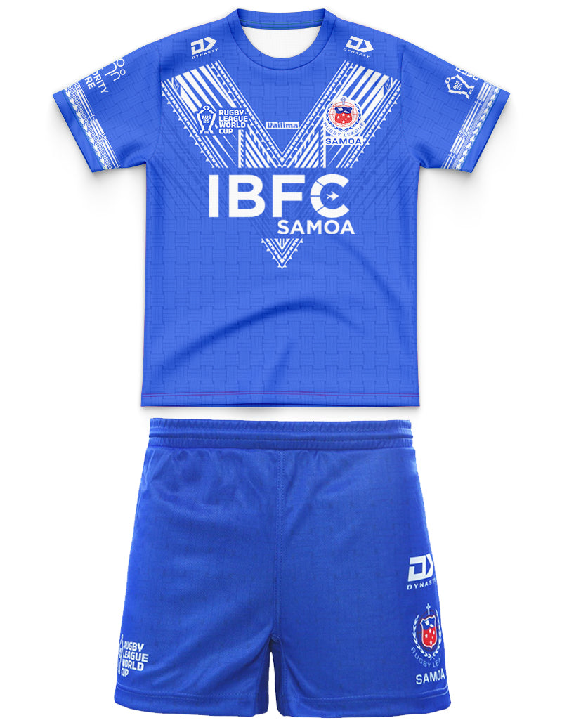 Toa Samoa 2026 Kids World Cup Home Jersey and Shorts Kit