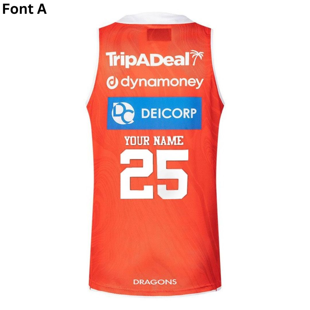 St George Illawarra Dragons 2025 Red Training Singlet