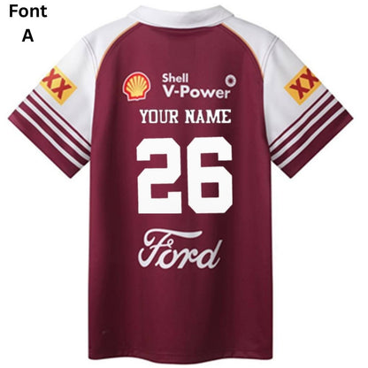 Queensland Maroons 2026 State Of Origin Harvey Norman Kids Jersey