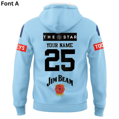 NSW Blues State Of Origin 2025 Home Hoodie with Zipper