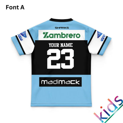 Cronulla Sutherland Sharks 2026 Kids Home Jersey