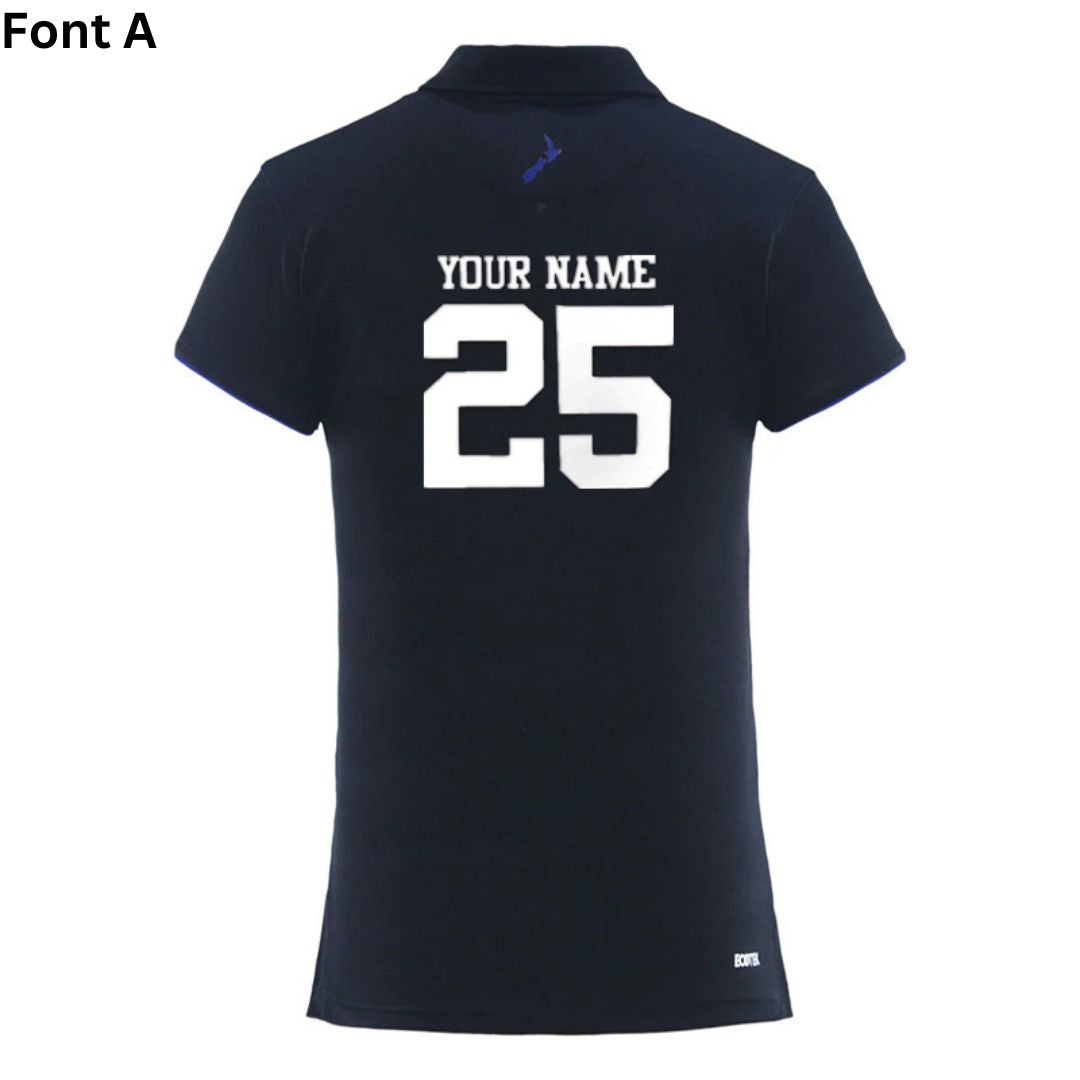 New Zealand Warriors 2025 Women's Black Media Polo Shirt