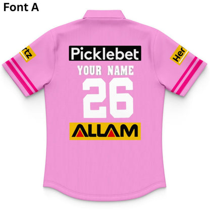 Penrith Panthers Kids 2026 Pink Training Polo Shirt