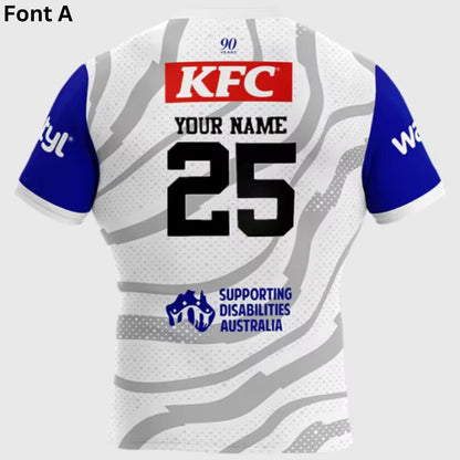 Canterbury Bankstown Bulldogs 2025 White Training Jersey