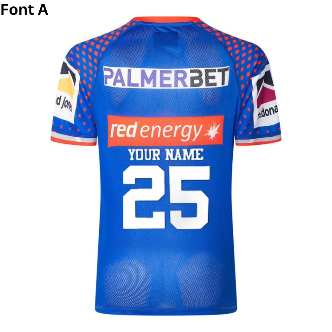 Newcastle Knights 2025 Blue Pro Training Shirt
