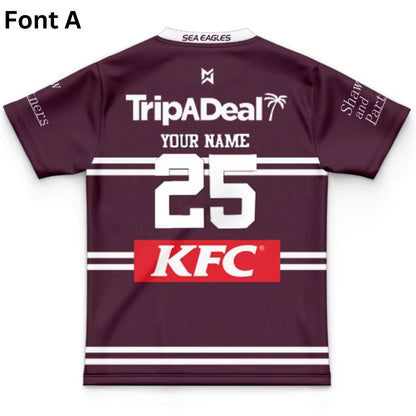 Manly Warringah Sea Eagles 2025 Kids Home Jersey