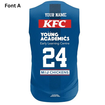 Canterbury Bankstown Bulldogs 2024 Royal Blue Training Singlet
