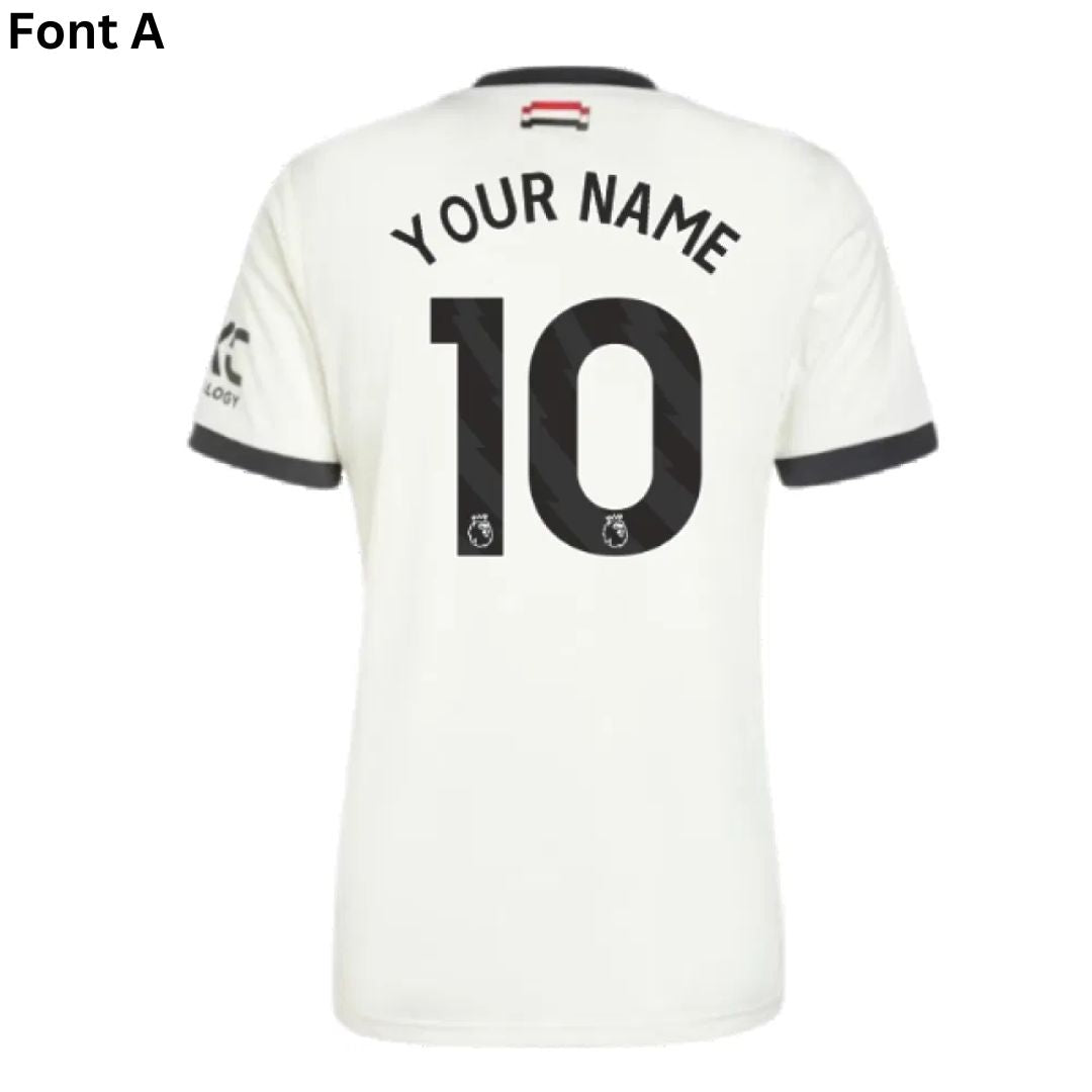 Manchester United 2024/25 Third Jersey Shirt (Add Your Own Name & Number)