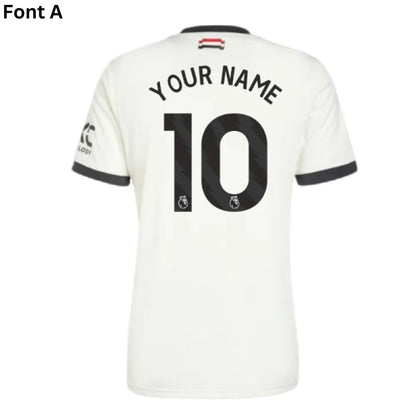 Manchester United 2024/25 Third Jersey Shirt (Add Your Own Name & Number)