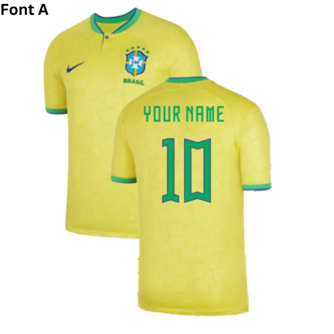 Brazil 2022 World Cup Home Kit - Includes Shirt Shorts & Socks