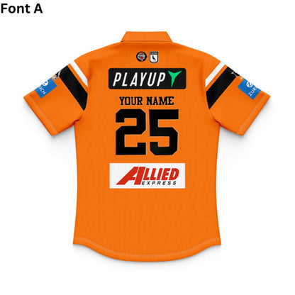 Wests Tigers 2025 Kids Away Polo Shirt and Shorts Kit
