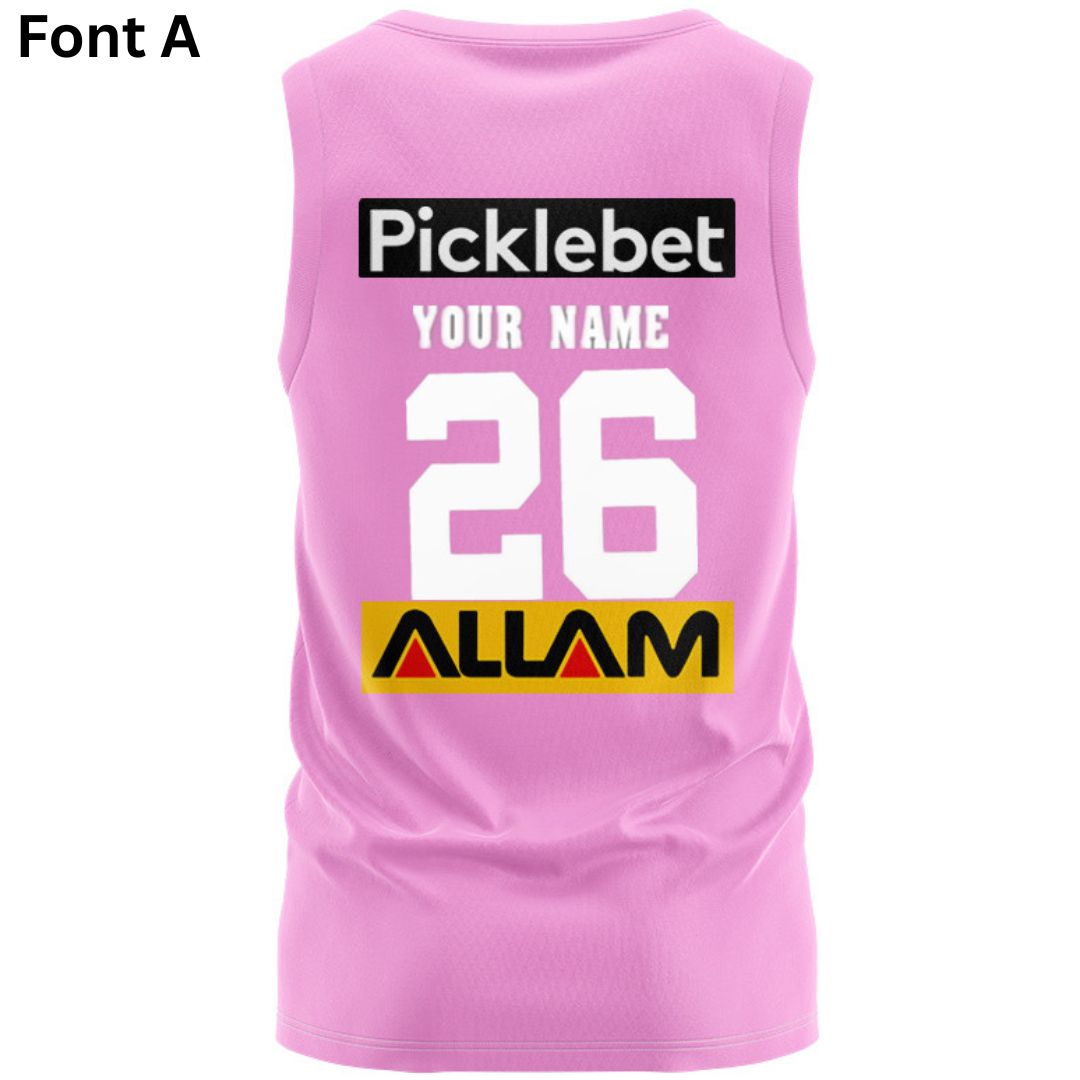 Penrith Panthers 2026 Pink Training Singlet