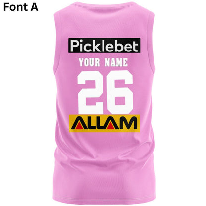 Penrith Panthers 2026 Pink Training Singlet