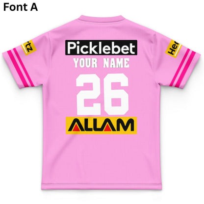 Penrith Panthers Kids 2026 Pink Training Jersey