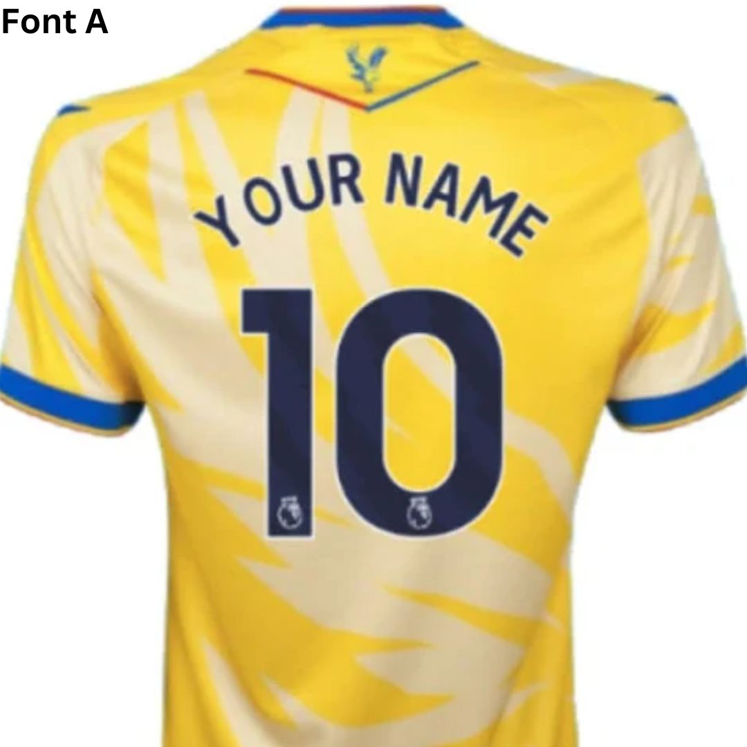 Crystal Palace 2024/25 Away Jersey Shirt Kit (Add Your Own Name & Number)