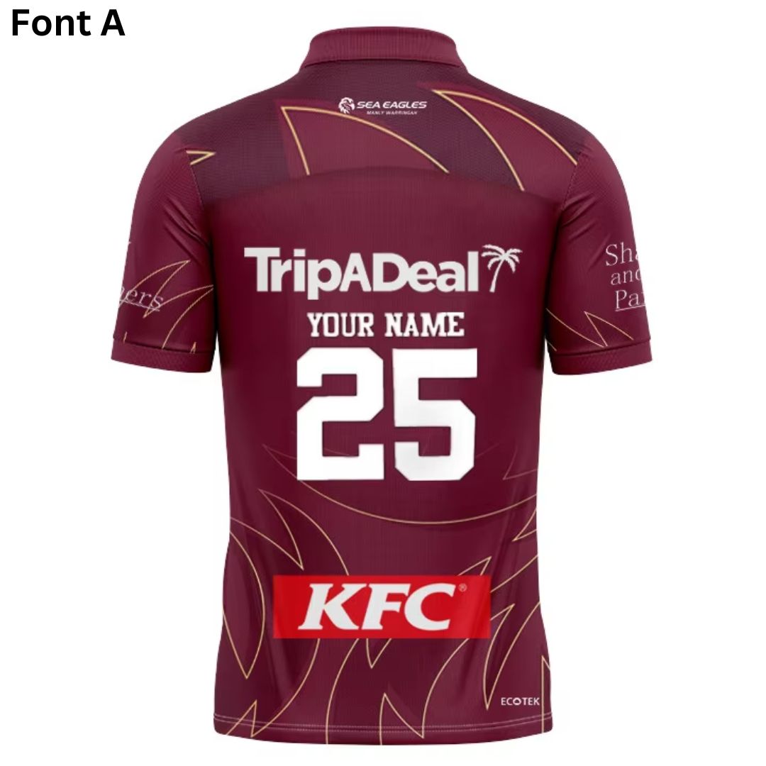 Manly Warringah Sea Eagles 2025 Training Polo Shirt