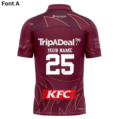 Manly Warringah Sea Eagles 2025 Training Polo Shirt