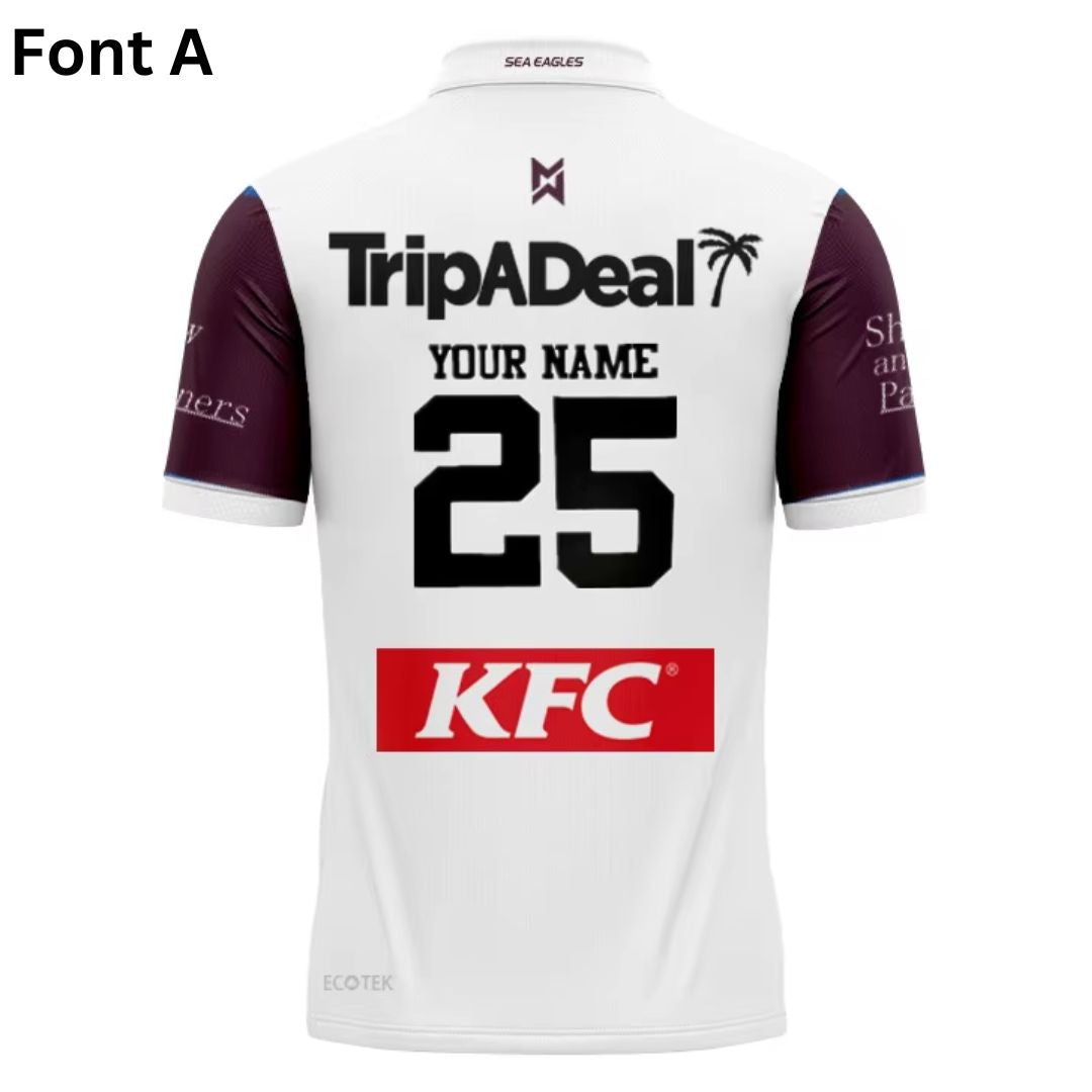 Manly Warringah Sea Eagles 2025 Away Polo Shirt