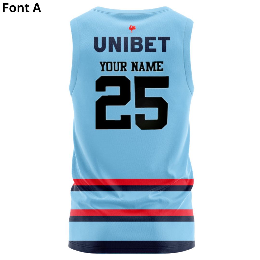 Sydney Roosters 2025 Bondi Blue Training Singlet