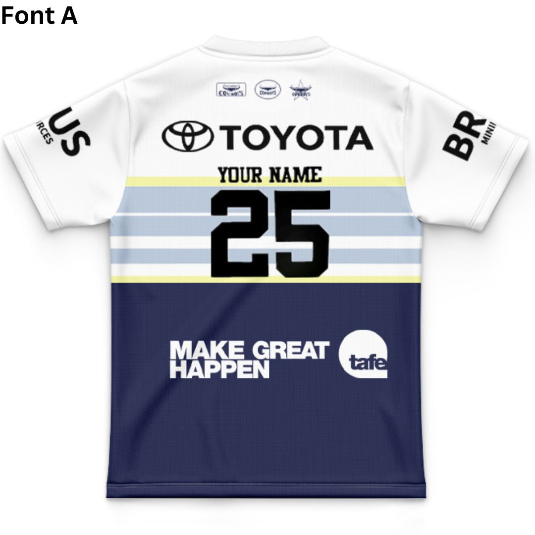 North Queensland Cowboys 2025 Kids Away Jersey