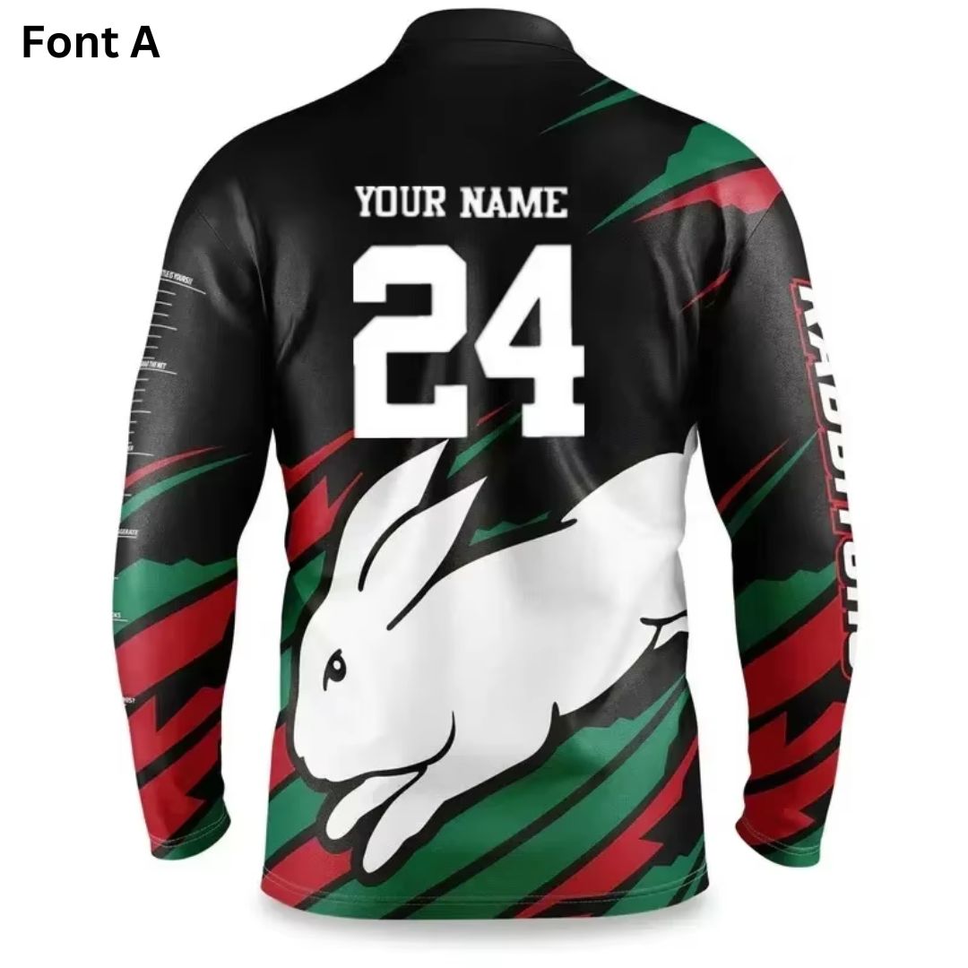 South Sydney Rabbitohs Long Sleeve Ignition Fishing Shirt