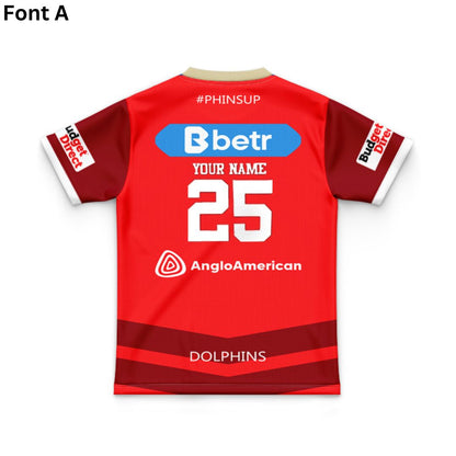 Redcliffe Dolphins 2025 Kids Home Jersey