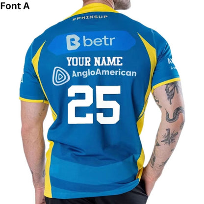 Redcliffe Dolphins 2025 Teal Pro Training Polo Shirt