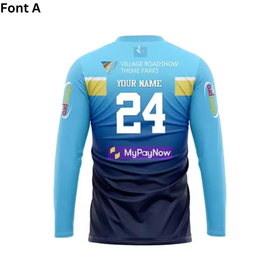 Gold Coast Titans 2024 Long Sleeve Home Shirt