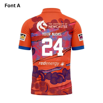 Newcastle Knights 2024 Indigenous Polo Shirt
