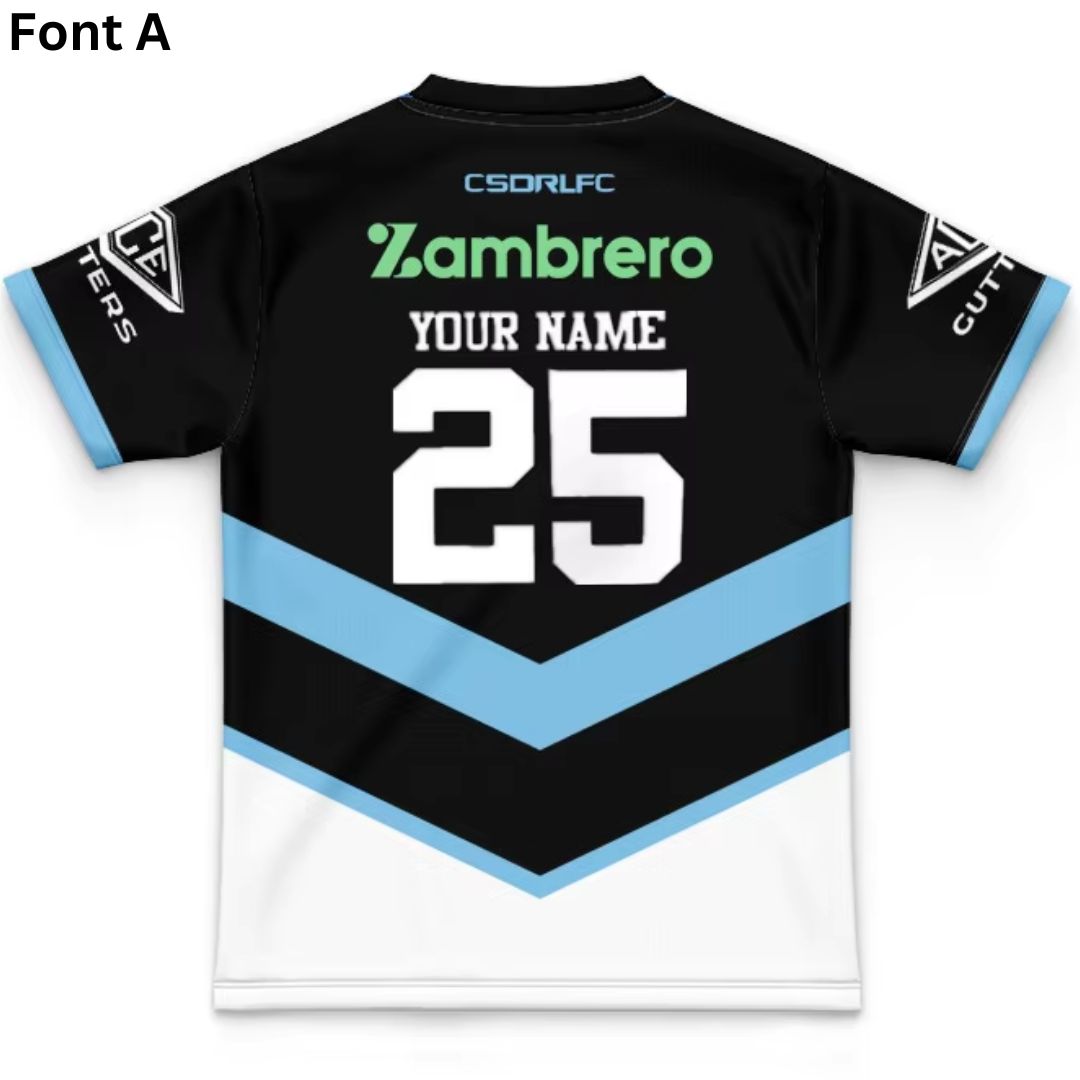 Cronulla Sutherland Sharks 2025 Kids Away Jersey