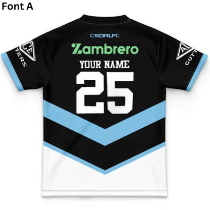 Cronulla Sutherland Sharks 2025 Kids Away Jersey