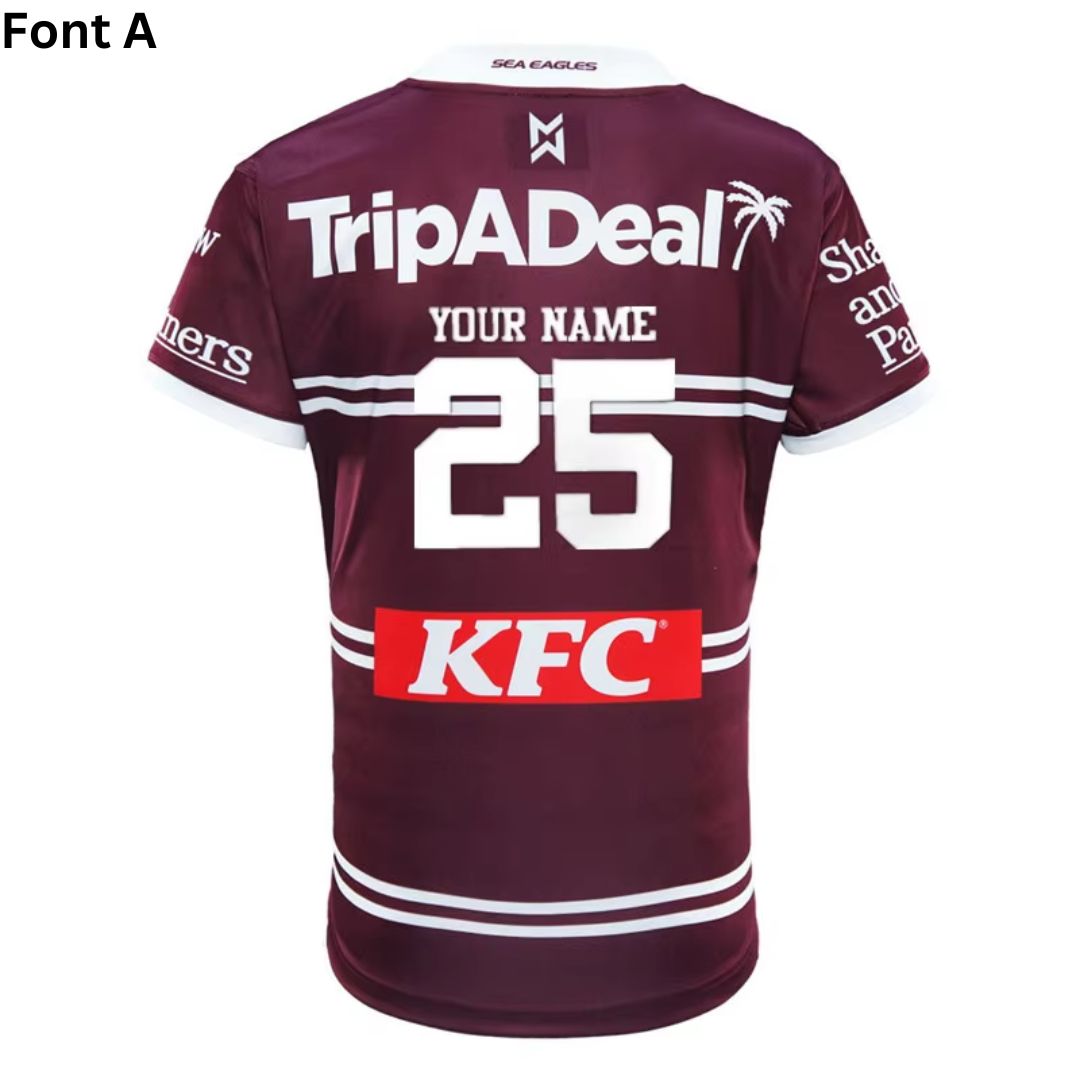 Manly Warringah Sea Eagles 2025 Home Polo Shirt