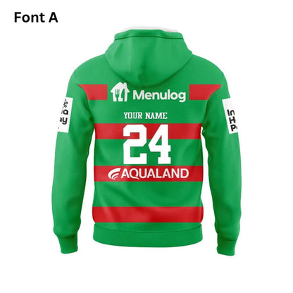 South Sydney Rabbitohs 2024 Away Hoodie with Zipper