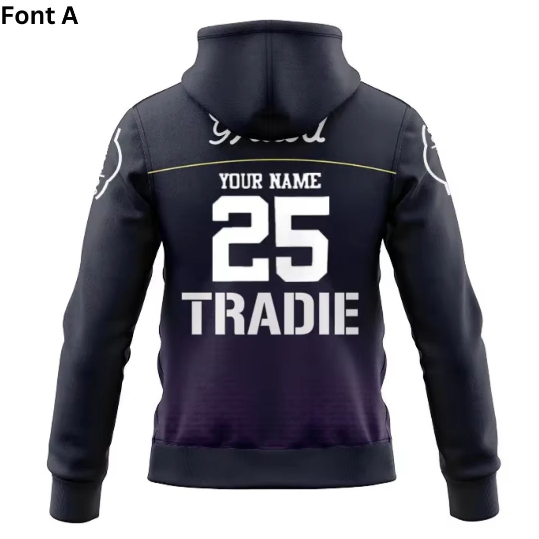 Melbourne Storm 2025 Warm Up Hoodie with Zipper