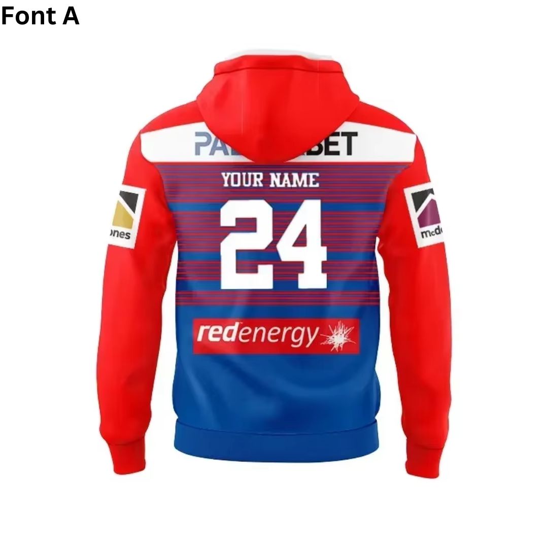 Newcastle Knights 2024 Blue Training Hoodie