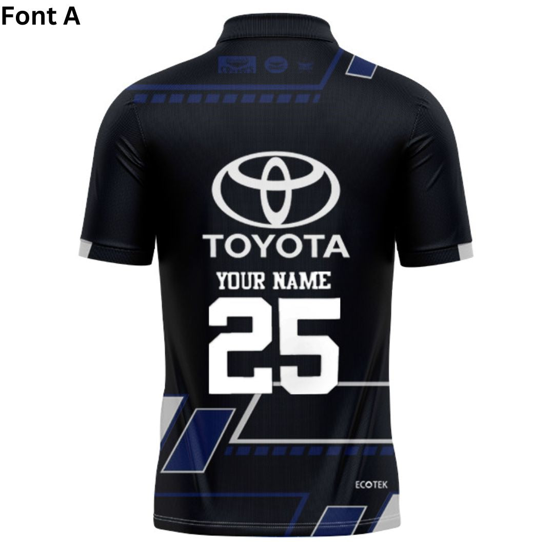 North Queensland Cowboys 2025 Black Training Polo Shirt