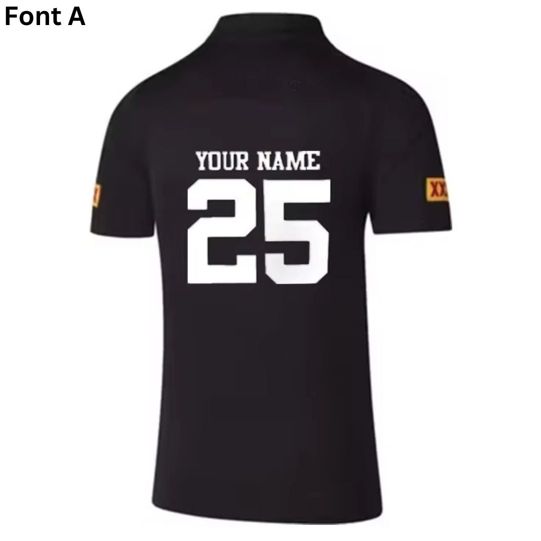 Queensland Maroons 2025 State Of Origin Black Top Polo Shirt