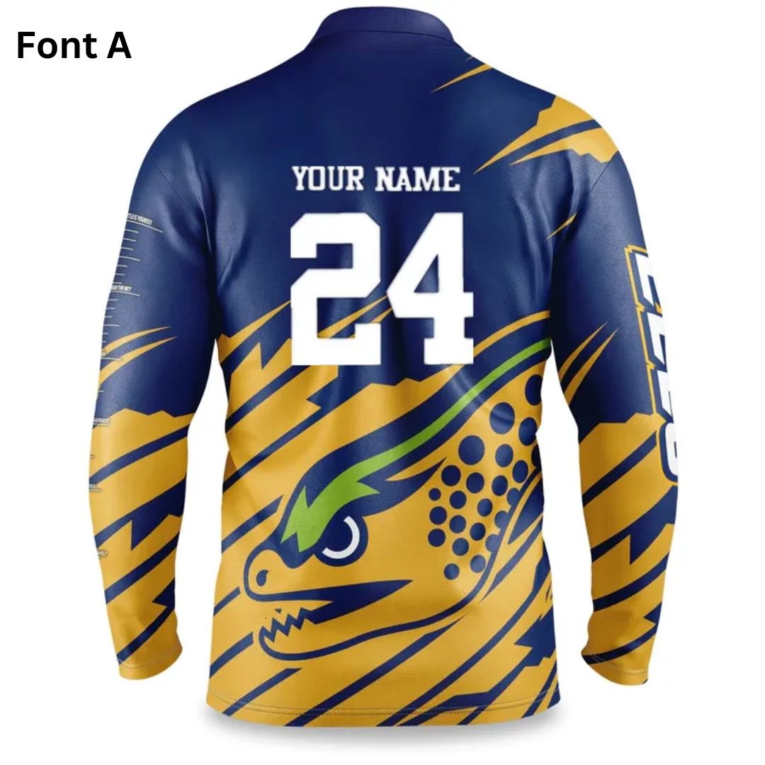 Parramatta Eels 2024 Long Sleeve Ignition Fishing Shirt