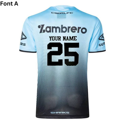 Cronulla Sutherland Sharks 2025 Sky Blue Training Shirt