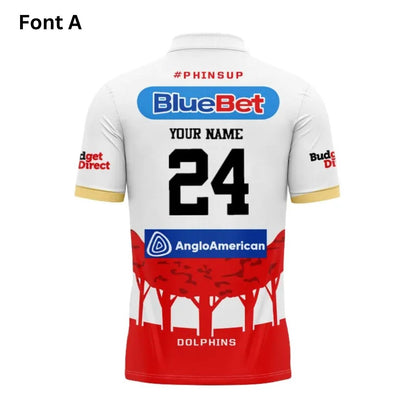 Redcliffe Dolphins 2024 ANZAC Polo Shirt