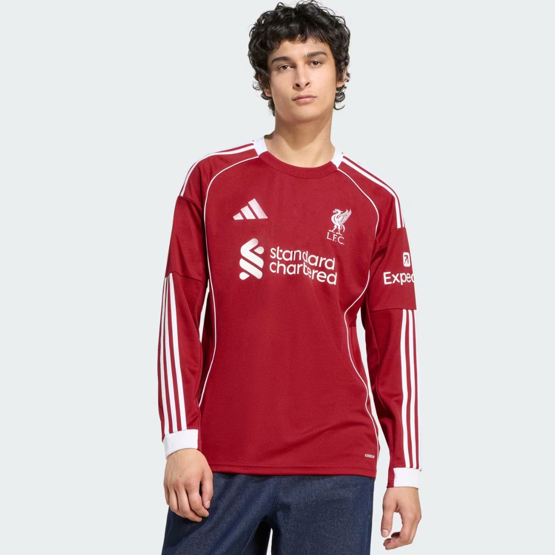Liverpool 2025/26 Long Sleeve Home Jersey Shirt
