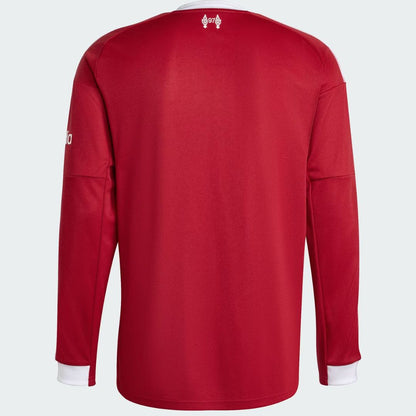 Liverpool 2025/26 Long Sleeve Home Jersey Shirt
