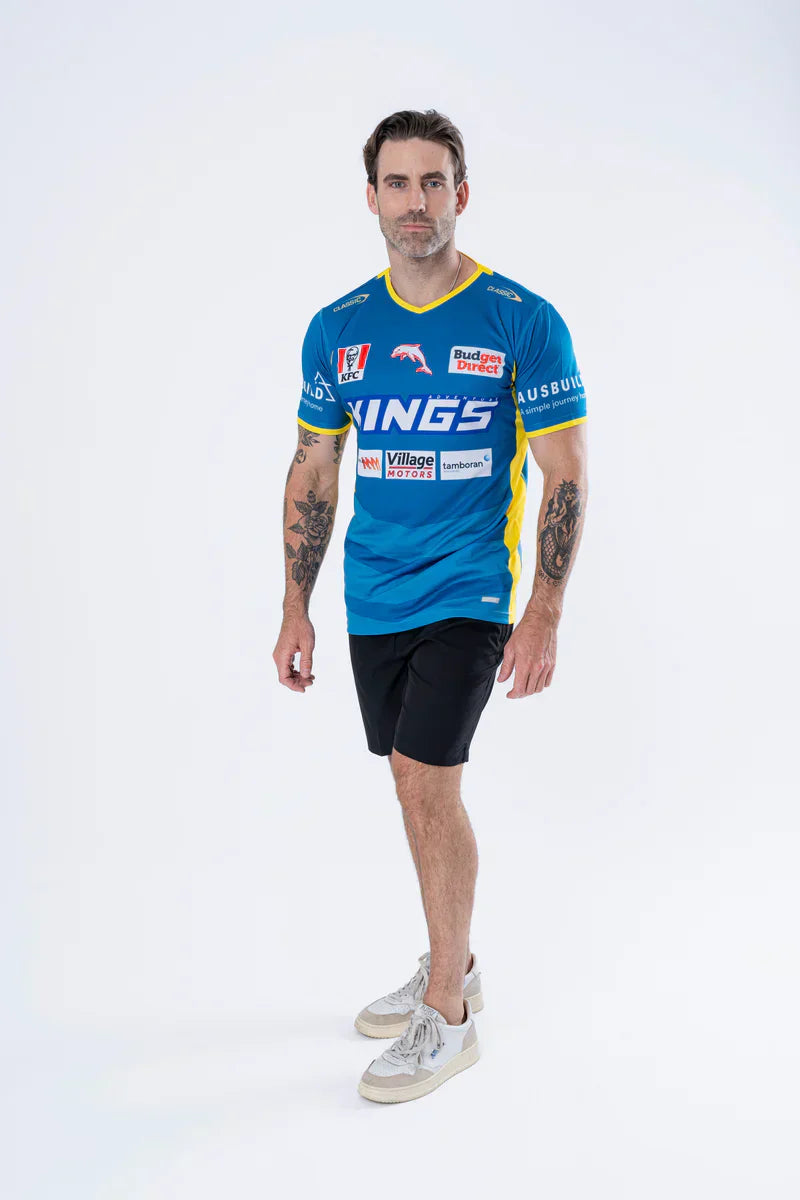 Redcliffe Dolphins 2025 Teal Pro Training Shirt