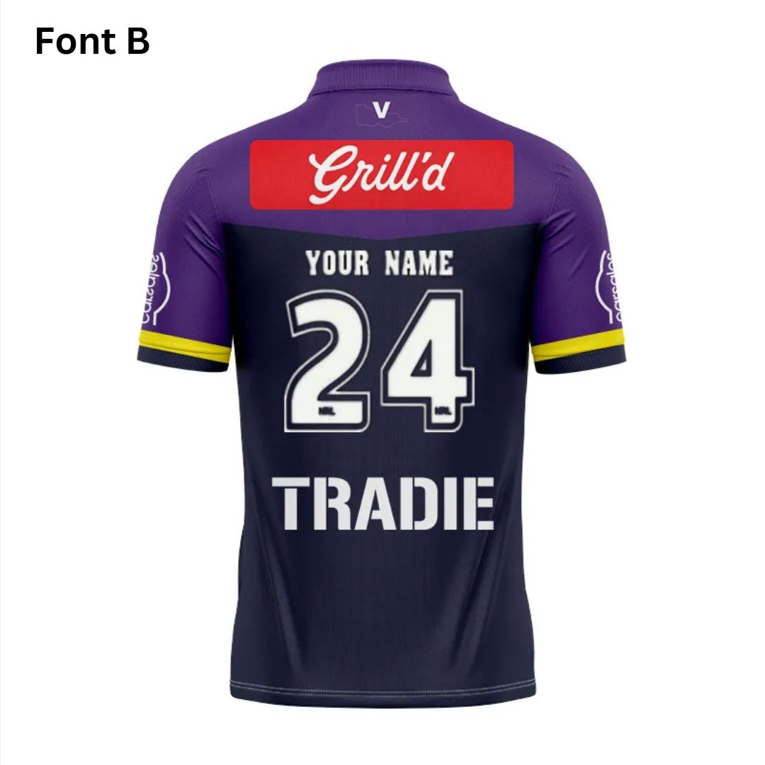 Melbourne Storm 2025 Home Polo Shirt