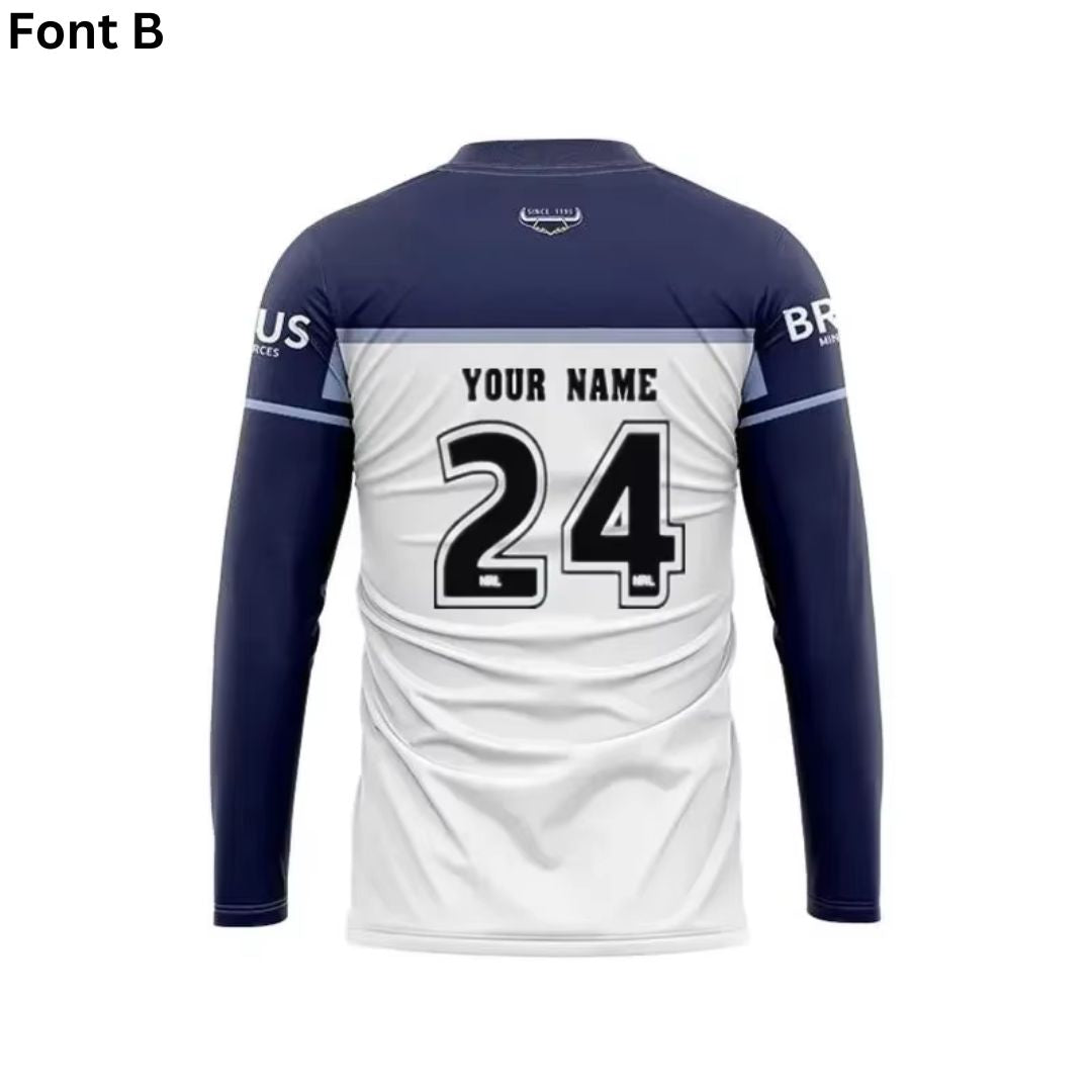 North Queensland Cowboys 2024 Long Sleeve Away Shirt
