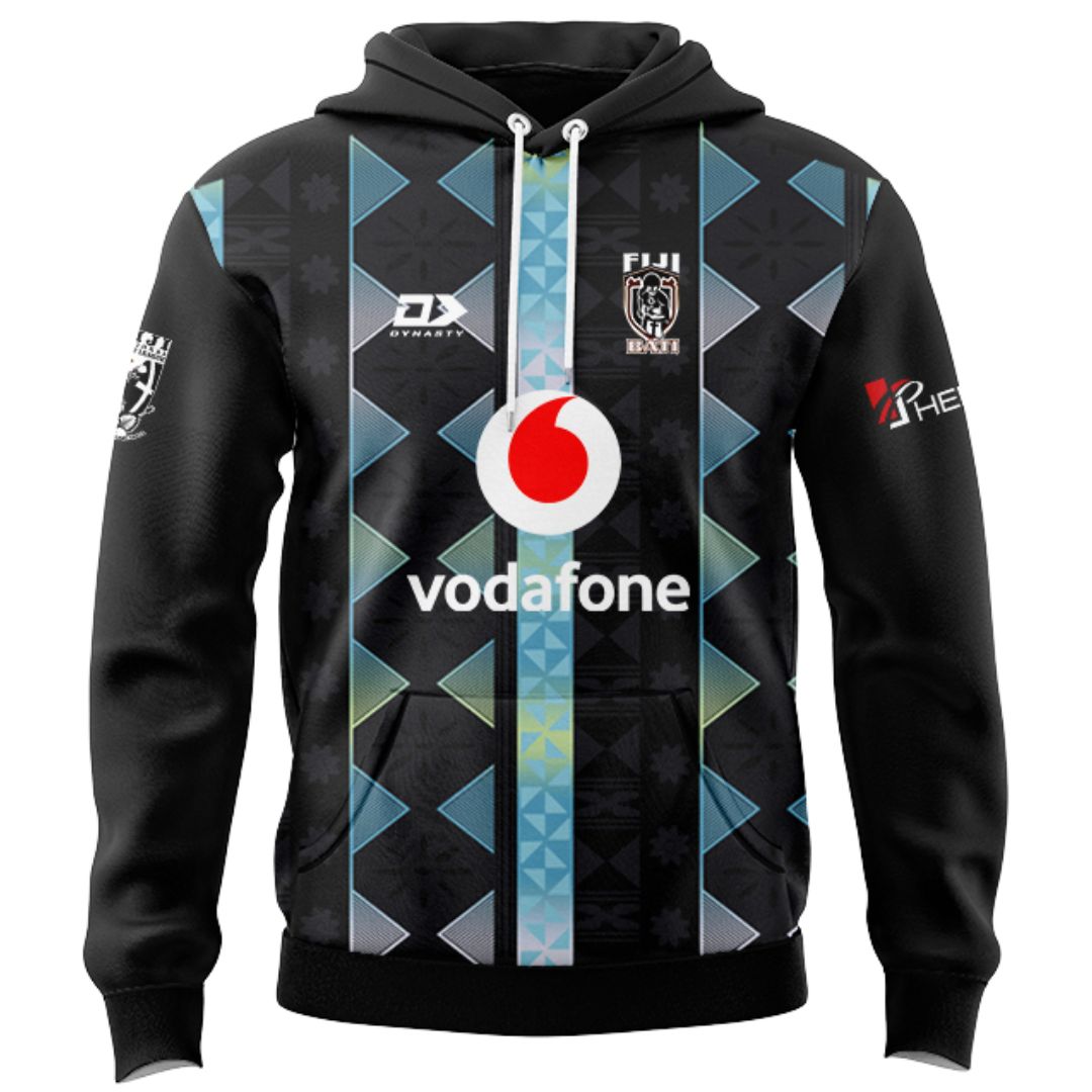 Fiji Bati 2026 World Cup Black Training Hoodie