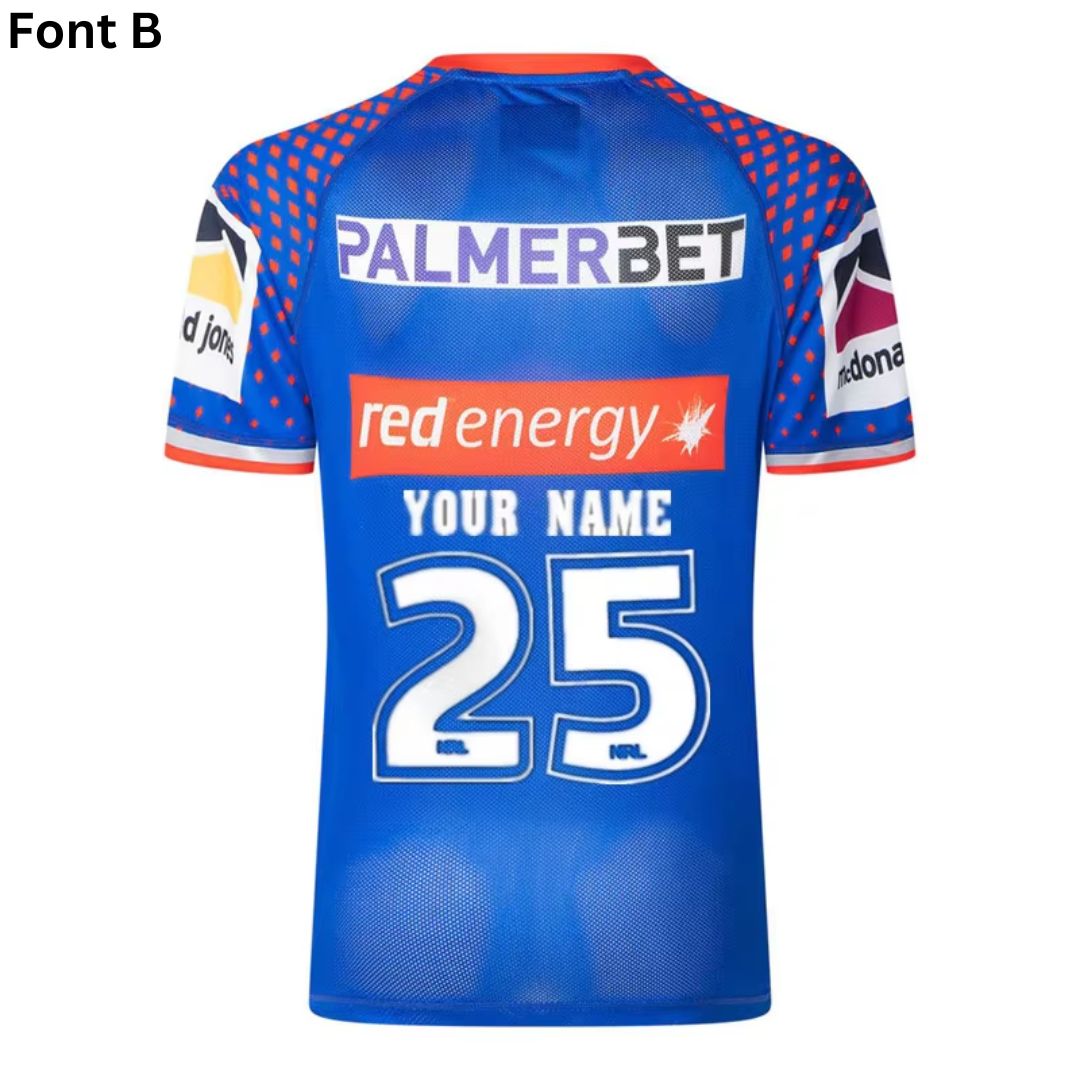 Newcastle Knights 2025 Blue Pro Training Shirt