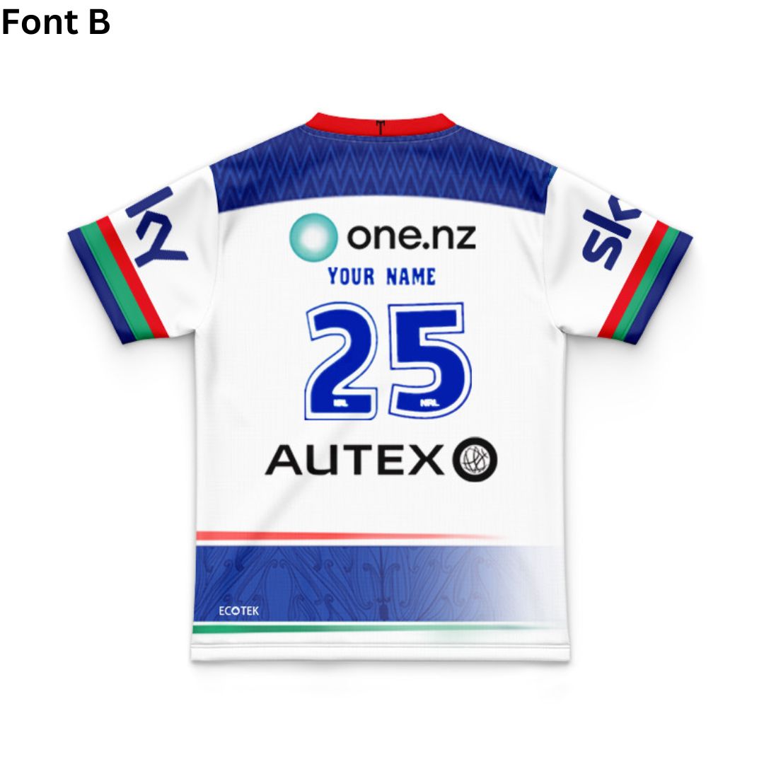 New Zealand Warriors 2025 Kids Away Jersey