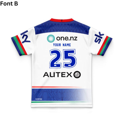 New Zealand Warriors 2025 Kids Away Jersey
